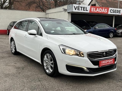 PEUGEOT 508 SW 2.0 BlueHDi HY Allure S&S LED Navi Tempomat Panoráma 2zdigitklíma Bluetooth 2 gyári kulcs