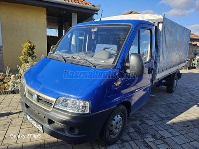 FIAT DUCATO 15 2.3 JTD Cabinato L Felújított.valós km.3 fő platós és ponyvás