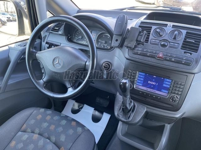 MERCEDES-BENZ VITO 111 CDI L (Automata) KLÍMA - VONÓHOROG - TOLATÓRADAR - NAVIGÁCIÓ - ÜLÉSFŰTÉS - 8 FŐS KISBUSZ