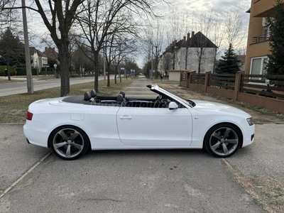 AUDI A5 CABRIO 3.0 TDI DPF quattro S-tronic Hanggenerátor.3xS-Line.Magyar navi.19-es gyári kerekek új gumikkal.Új fékek