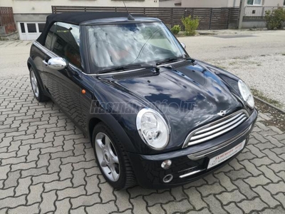 MINI CABRIO One 1.6 ÜLÉSFŰTÉS-ALU-ELEKTROMOS TETŐ-FÉLBŐR