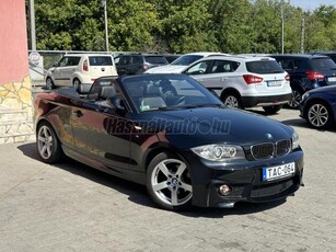 BMW 120d M-SPORT CABRIO BI-XEN 17K ÚJGUMI PDC HOROG BŐR TEMP FÜL KLÍMA PROFHIFI SZÉLTEREL