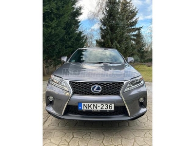 LEXUS RX 450h F-Sport CVT BALESETMENTES. VÉGIG MÁRKASZERVIZES. GYÁRI ÁLLAPOT. RITKA F-SPORT KIVITEL