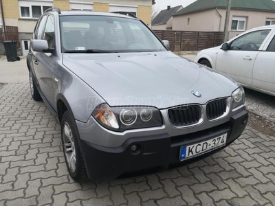 BMW X3 2.5 (Automata) MAGYAR-GYÁRI FÉNY-VONÓHOROG-BŐR-NAVI-TETŐABLAK