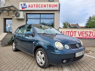 VOLKSWAGEN POLO IV 1.4 75 16V Highline 4X ELEKTROMOS ABLAK-HIDEG KLÍMA-ÚJSZERŰ GUMIK