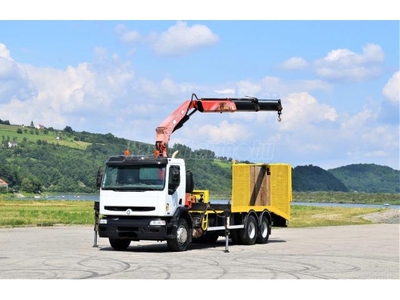 RENAULT KERAX 320 DCI 6x2 Darus FASSI F170A.22 Járműszállító