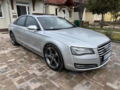 AUDI A8 3.0 V6 TDI DPF quattro Tiptronic ic Vezetett Szervizkönyv.Full-Full Extra.Kitűnő Állapot.Cserélhető!