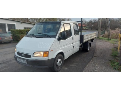 FORD TRANSIT 2.5 D 100 Duplakerekes 6 fős. platós