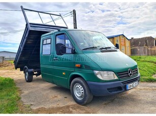 MERCEDES-BENZ SPRINTER 308 CDI 903.673 Duplakabinos Gyári Bilencs JÓ állapotú. 5T Hidraulika . Extra Plató 2.10cm x 3.