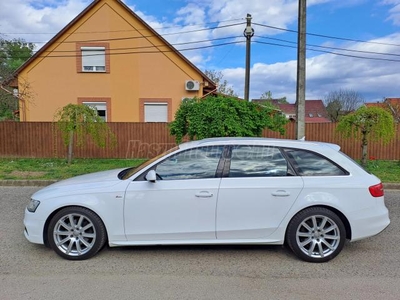 AUDI A4 Avant 2.0 TDI DPF EU5 3xS-line.MMI.xenon.fekete félbőr.ülésfűtés.tempomat.szervizkönyv.18-as alu