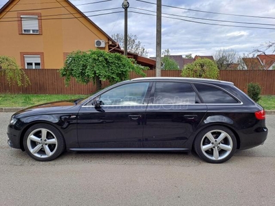 AUDI A4 Avant 2.0 TDI DPF EU5 3xS-line.xenon.fekete félbőr.ülésfűtés.tempomat.szervizkönyv.18-as alu