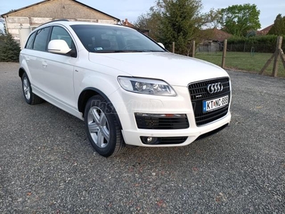 AUDI Q7 3.0 TDI DPF quattro Tiptronic ic S-LINE ÁLLÓFŰTÉS 3.5T HOROG LÉGRUGÓ ALCANTARA