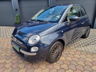 FIAT 500 1.2 8V Pop EGYEDI GYÖNGYHÁZ KÉK-METÁL. BIKOLOR SZÜRKE-FEKETE BELSŐ.ELSŐ-OLDALSÓ-TÉRDLÉGZSÁK