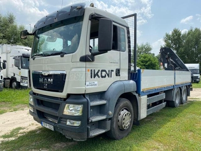 MAN TGS 26.400 6x4 platós darus HIAB211E1 HIDUO + távirányító