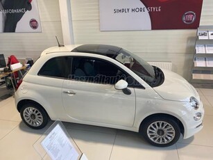 FIAT 500 1.0 BSG Üvegtető. Fehér kormány