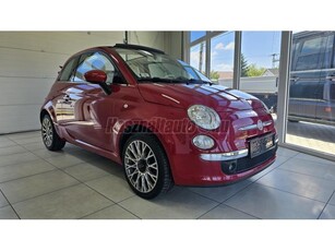 FIAT 500 1.2 8V Lounge CABRIO ROSSO.Gyári16-os Bi-Color Aluf.Gyári Hifi erősítő-mélynyomó.6db Légzsák!!