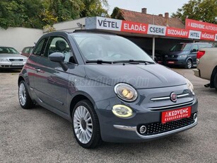 FIAT 500C 1.2 8V PopStar 36e km. Digitklíma Tolatóradar Bluetooth Multikormány