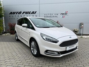 FORD S-MAX 2.0 TDCi Vignale AWD Powershift 110.e.km Áfás Mo-i LED Navigáció Kamera Téli csomag Bőr 18 Alufelni!