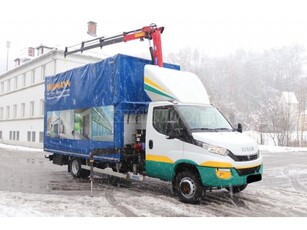 IVECO 70C18 Ponyvás + Darus HMF 340