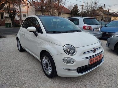 FIAT 500 1.2 8V Lounge EU6 GYÖNGYHÁZ FEHÉR NYITHATÓ ÜVEG TETŐ.KLÍMA.START-STOP.KÖNNYŰFÉM KEREKEK.VEZETETT S