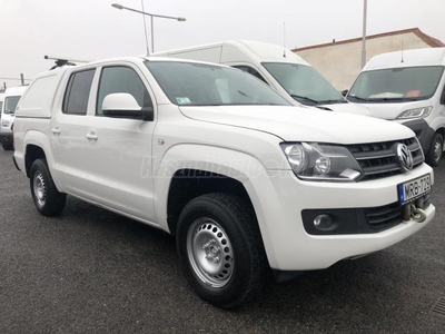 VOLKSWAGEN AMAROK 2.0 TDI Trendline 4Motion Full Time Magyar! Első tulajdonostól! Garancia! Vezetett szerviztörténet! Csörlő!