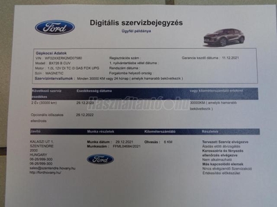 FORD PUMA 1.0 EcoBoost mHEV Titanium X DCT Magyar! Gyári fényezés!Adaptív tempomat. El.csomagtérajtó!5 év garancia!