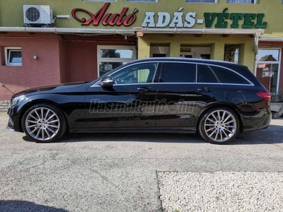 MERCEDES-BENZ C 220 T BlueTEC d 7G-TRONIC AMG-LINE.PANORÁMATETŐ.HEAD-UP.NAVI.FEHÉR BŐR.19-ES AMG KERÉK