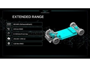 FORD MUSTANG MACH-E Extended range Premium (Automata) Extended range (91kWh) 294LE RWD 610 km hatótáv