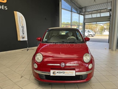 FIAT 500 1.3 Mjet Lounge Cabrio. Tolatóradar. Multikormány. Klíma. Friss vezérlés