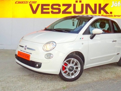 Fiat 500 1.4 16V Pop Bőr Belső! Sportos Hang! K...