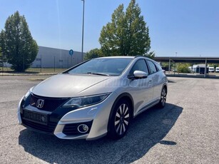 HONDA CIVIC Tourer 1.6 i-DTEC Lifestlye ADAS Navi MEGKÍMÉLT ÁLLAPOT/ DIGIT KLÍMA/ NAVI/ ÜLÉSFŰTÉS/ KÉT KULCS