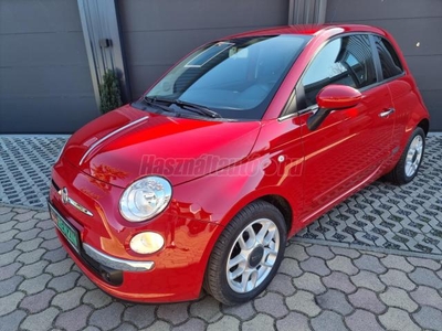 FIAT 500 1.2 8V Sport NAGYON SZÉP.FÉLBŐR SPORT-BELSŐ.KRÓM PAKETT.ALUKERÉK.HÁTSÓ SPOJLER.PIROS MŰSZERFA