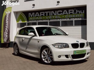 BMW 123d M-Packet Alpinweiss +Vezetett Szervizk...