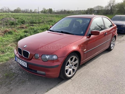 BMW 316ti Compact Digitklíma. Napfénytető. Új gumik. Fekete tetőkárpit. Félbőr combtámaszos ülés