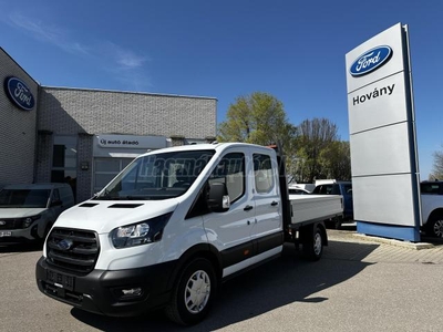 FORD TRANSIT 2.0 TDCi 350 LWB E Trend RWD (6 személyes ) AZONNAL ELÉRHETŐ. KÉSZLETRŐL! L4 HOSSZÚSÁGÚ PLATÓS ALVÁZ!