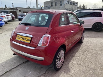 FIAT 500 1.2 8V Lounge PANORÁMATETŐ.TÖRÉSMENTES.DIGITKLÍMA.SZERVIZKÖNYV