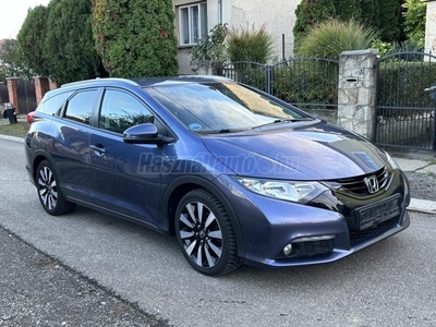 HONDA CIVIC Tourer 1.6 i-DTEC S ELÖL-HÁTUL RADAR-KAMERA-ÜLÉSFÁTÉS-AZONNAL VIHETŐ