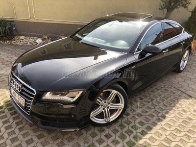 AUDI A7 Sportback 3.0 V6 TDI DPF quattro S-tronic [5 személy] +1 év garanciával 2024-ig 3x S-line Xenon.Navi.Bőr.20-coll gyári alu!!