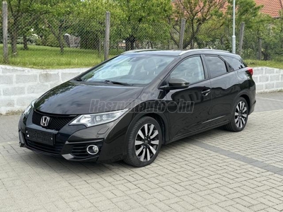 HONDA CIVIC Tourer 1.6 i-DTEC Lifestlye Navi 114 E KM-NAVI-RADAR-KAMERA-SZERVÍZKÖNYV-LEINFORMÁLHATÓ