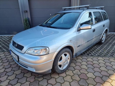 OPEL ASTRA G Caravan 1.6 16V Elegance NAGYON MEGKÍMÉLT. KLÍMA.4X ELABLAK. PLÜS. MŰSZAKI 2025/11..VHOROG