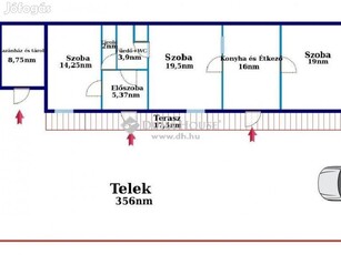 Palkonyai 80 nm-es ház eladó