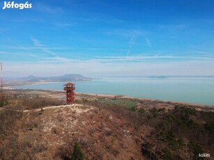 építési telek, | Panorámás kilátás a Balatonra - Balatongyörök