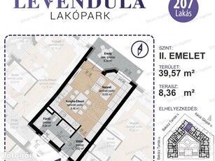 Levendula lakópark - 2. emelet 207 lakás