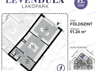 Levendula lakópark - földszint 3. üzlet