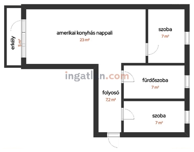 Tapolca, ingatlan, lakás, 55 m2, 36.500.000 Ft