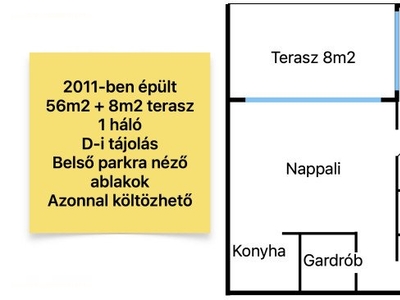 Budapest, ingatlan, lakás, 60 m2, 64.990.000 Ft