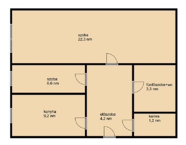 Tatabánya, ingatlan, lakás, 43 m2, 20.600.000 Ft