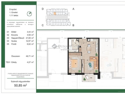 újépítésű, Felső Kispest, Budapest, ingatlan, lakás, 50 m2, 55.426.500 Ft