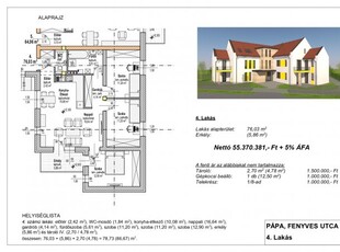 Eladó téglalakás Pápa