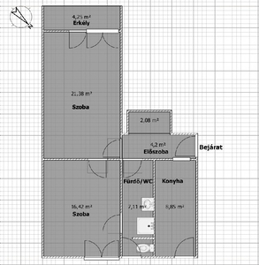 Jászberény, ingatlan, lakás, 54 m2, 30.500.000 Ft